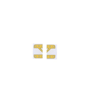 Longrine 25 trous simple ouvert jaune