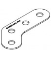 Obtuse corner bracket 4 holes grey f1 (pack of 10)