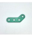 Obtuse corner bracket 4 holes transluscent green