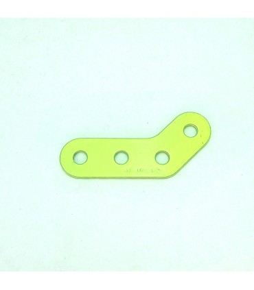 Obtuse corner bracket 4 holes neon yellow