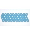 Obtuse corner bracket 4 holes blue ice (pack of 10)