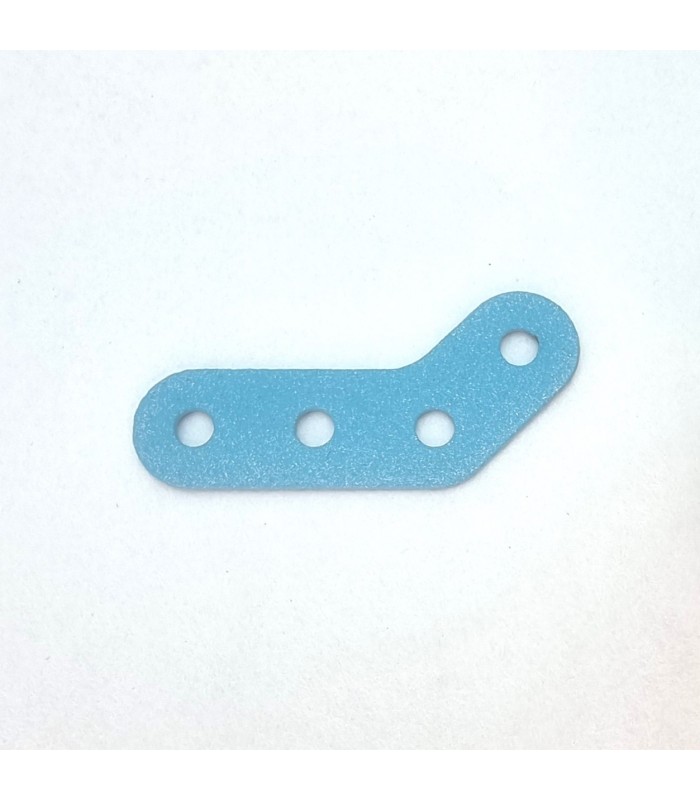 Obtuse corner bracket 4 holes blue ice