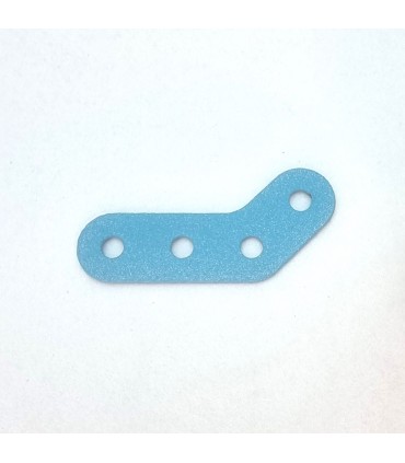 Obtuse corner bracket 4 holes blue ice