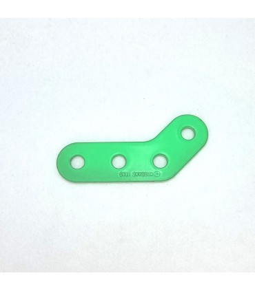 Obtuse corner bracket 4 holes neon green