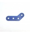 Obtuse corner bracket 4 holes transluscent blue