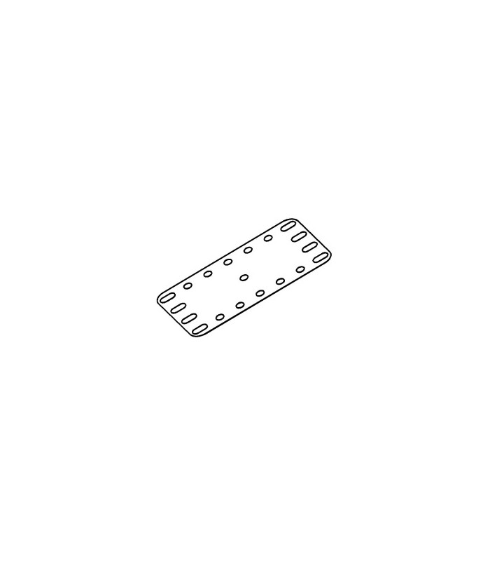 Metal Flexible Plate 7x4h (90X50mm) white