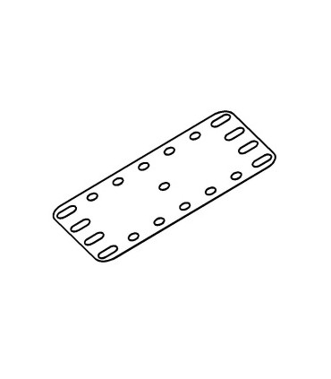 Metal Flexible Plate 7x4h (90X50mm) white
