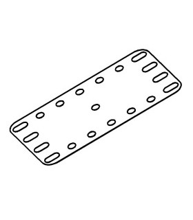 Metal Flexible Plate 7x4h (90X50mm) blue f1