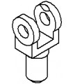 Plastic chape gold