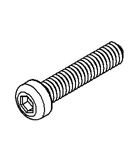 Allen bolt 6 sections 25,4 mm zn