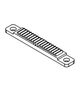 Rack strip smoothed grey