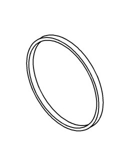 Courroie ø50mm ep1.6mm larg3.2mm jaune
