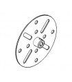 Face plate ø63 mm (8 h) blue