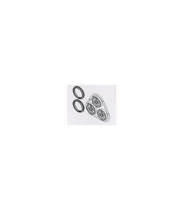 Grappe 3 roues 50mm + 2 pneus vtt en sachet