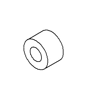 Plastic Washer Spacer purple