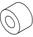 Plastic washer spacer grey