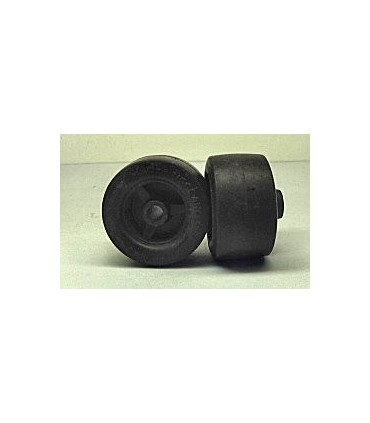 Roue ø 25 mm largeur 14 mm caoutchouc