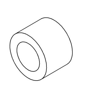Mini plastic washer spacer green