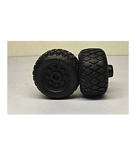 Roue ø 25 mm largeur 13,9 mm caoutchouc