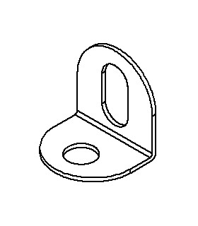 Angle bracket 90° (13x10mm) bleu f1 (pack of 5)
