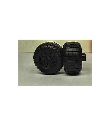 Roue ø 28 mm largeur 15,9 mm caoutchouc