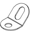 Equerre 135° 13x10mm blanc