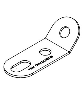 Obtuse angle bracket 26x12mm zn