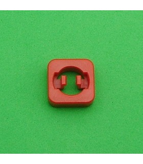 Mj écrou carré cranté pour pas 1,98mm rouge