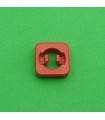 Mj notched square nut for picht 1,98mm red