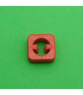 Mj notched square nut for picht 1,98mm red