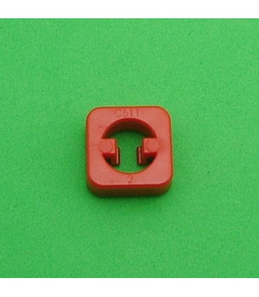 Mj notched square nut for picht 1,98mm red