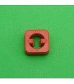 Mj notched square nut for picht 1,98mm red