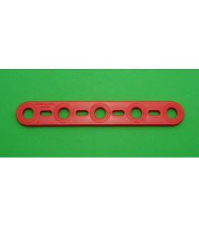 Mj flat strip 5 holes light red