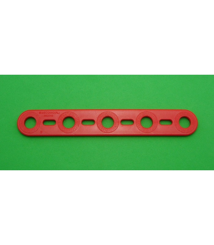Mj flat strip 5 holes light red Mj flat strip 5 holes light red