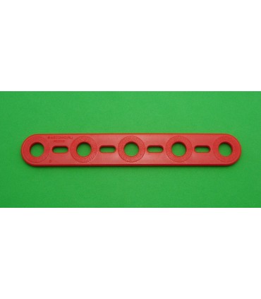 Mj flat strip 5 holes light red
