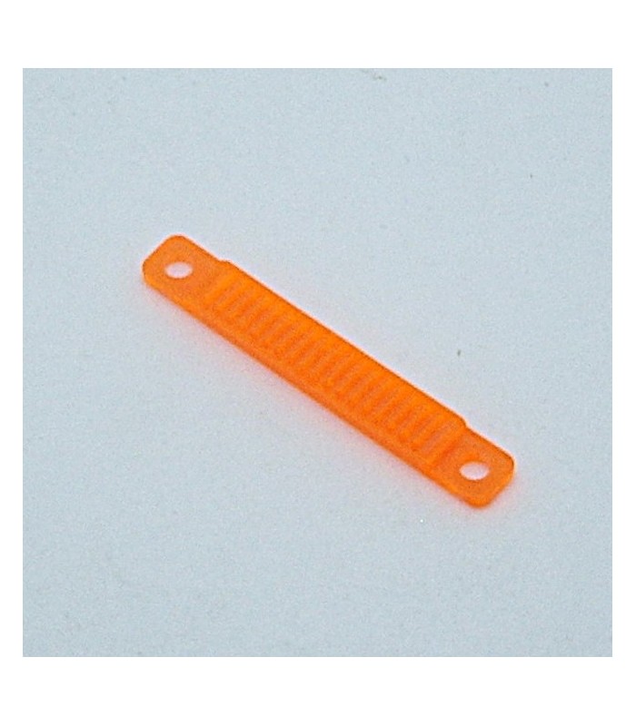 Rack strip smoothed transparent neon orange Rack strip smoothed transparent neon orange