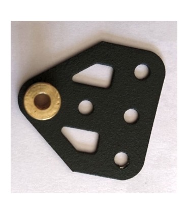 Embase plate à moyeu grise 