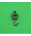 Small matte black rotating hook second hand