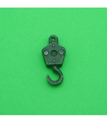 Small loaded hook matte black second hand