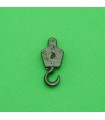 Small loaded hook steel colored second hand