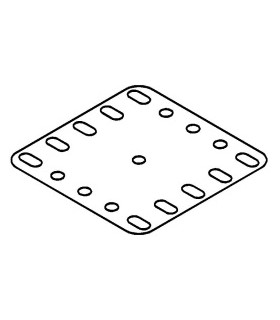 Plaque flexible métal 5x5tr jaune de seconde main