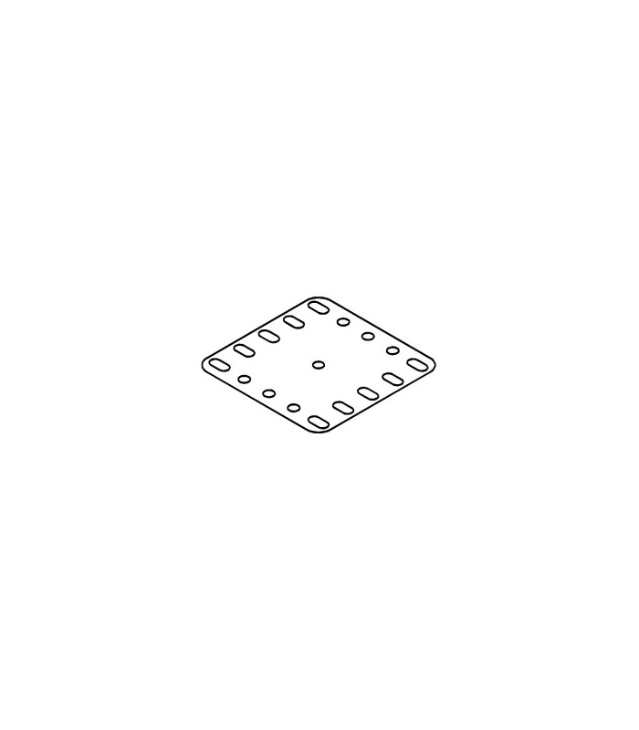 Metal flexible plate 60 x 60 mm yellow 5 x 5 h