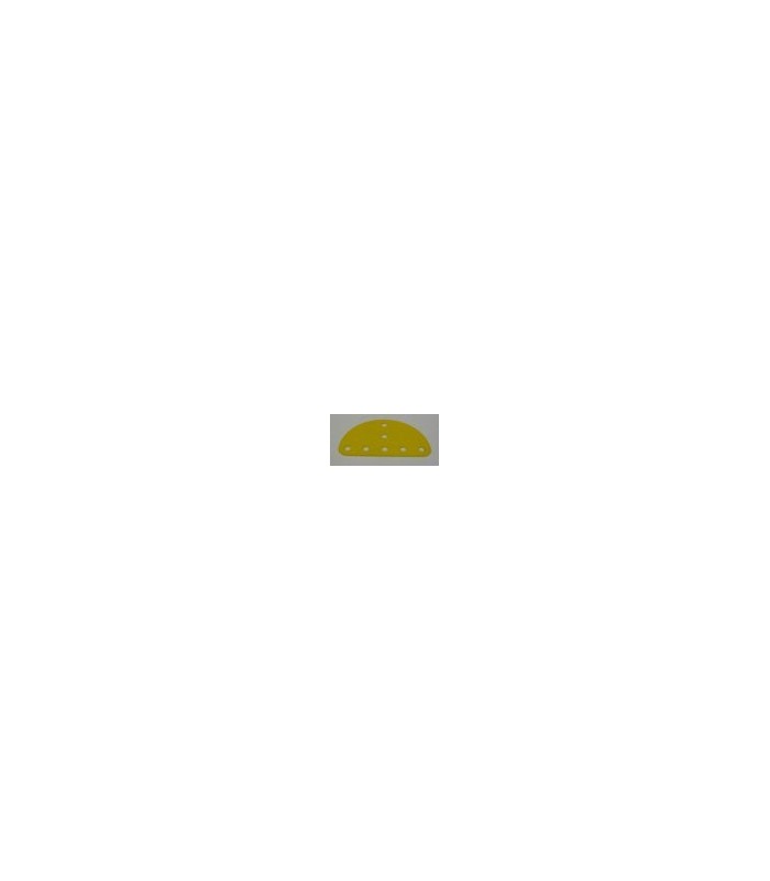 Plaque semi circulaire ø 65 mm jaune Plaque semi circulaire ø 65 mm jaune