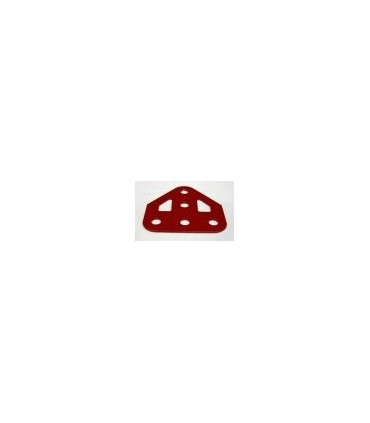 Embase triangulee plate rouge