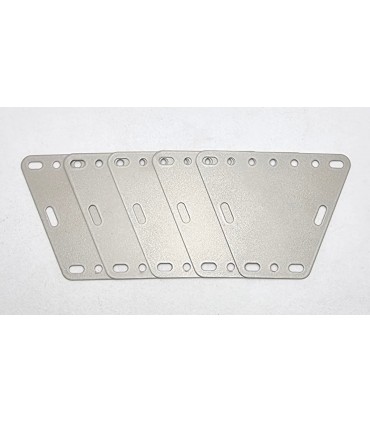 Plaque trapeze 3x7 flexible beige metal (lot de 5)