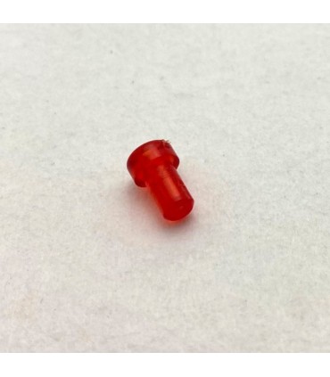 Borne rouge transparent