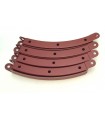 Channel segment burgundy red (pack of 8)