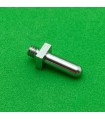 Threaded pin 19mm zn with 1 welded nut