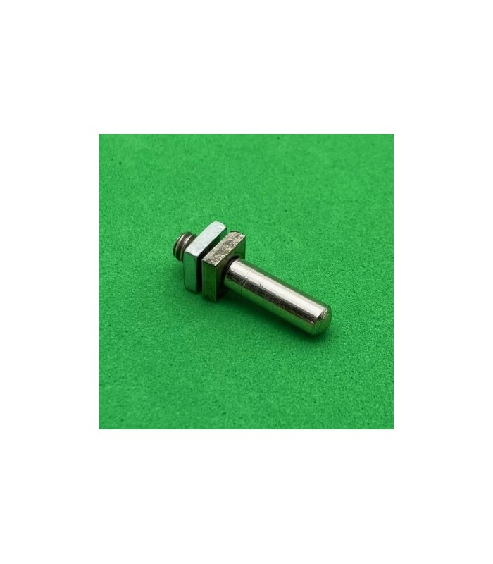 Threaded pin 19mm nickel platted with 2 nuts nickel platted Threaded pin 19mm nickel platted with 2 nuts nickel platted