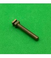 Threaded pin 35,7mm brass with 1 welded nut and 1 nut